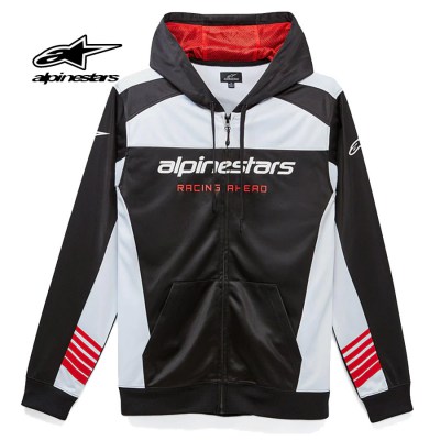 ALPINESTARS Hoodie Sessions II Fleece  (Black White)